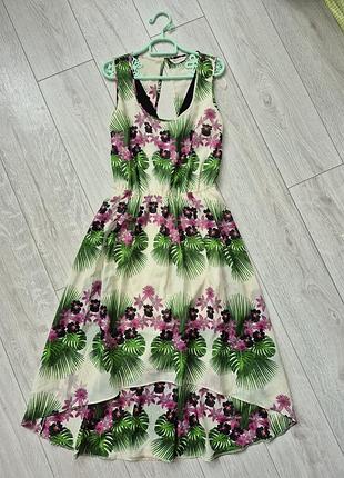 Женский летний сарафан миди с интересной спинкой miss selfridge