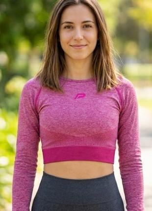 Кроп топ рашгард спортивный женский pursue fitness m
