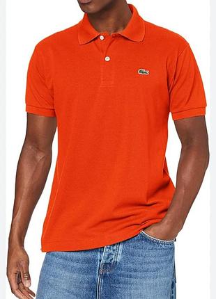 Оригінальне чоловіче поло lacoste / розмір 6 (xl-xxl) / насичений червоний колір.