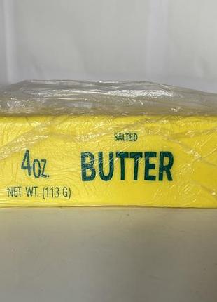 Іграшка butter 4 oz, популярний антистрес-сквіш; мягкая игрушка-антистресс (сквиш), выполненная в форме классического бруска солёного сливочного масла
