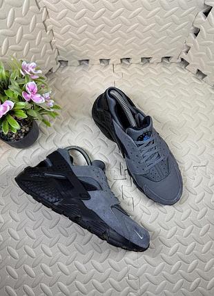 Оригинальные кроссовки nike huarache замшевые с рефлективом unisex