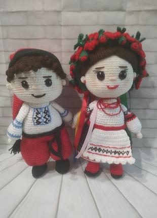 Девочка-украиночка и мальчик -казачок