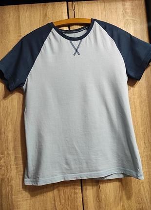 Футболка підліткова 100%cotton george 14-15років синьо-блакитна