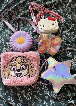 Дитяча сумочка скай метелик hello kitty квіточка