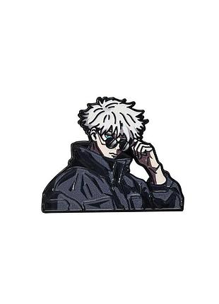 Значок по аниме магическая битва anime jujutsu kaisen сатору годжо брошка manga satoru gojo крутой парень анимешнику