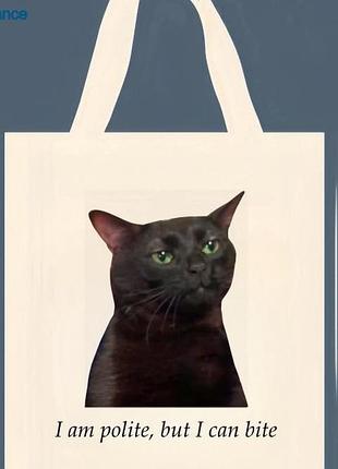 Сумка шоппер кот 7