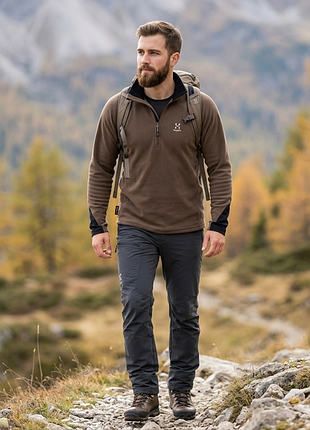 Кофта haglofs polartec ¼ zip fleece jumper