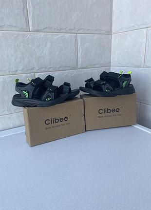 Босоножки босоніжки чорні черные clibee 27 28 розмір 17,5см 18 см двойни двійні двійнят близнят хлопчика хлопчику мальчика девочки девочку дівчини
