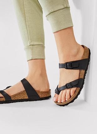 Ортопедичні шльопанці  в'єтнамки сандалії birkenstock mayari шкіра р.39 ст.25см ориг