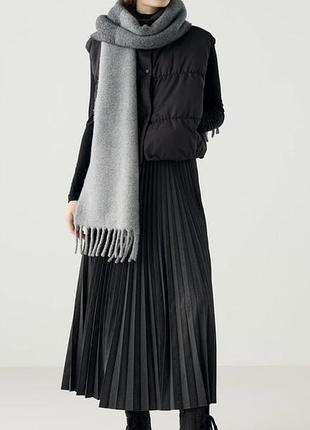 Юбка плиссе макси uniqlo