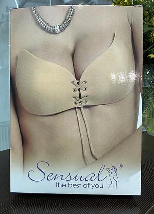 Бюстгальтер невидимка fly bra b, c тілесний