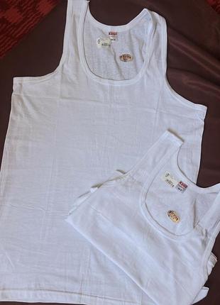 Майка  чоловіча базова біла 100% cotton