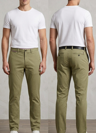 Брюки\чино touch hilfiger light khaki bleecker chino stretch slim fit pants