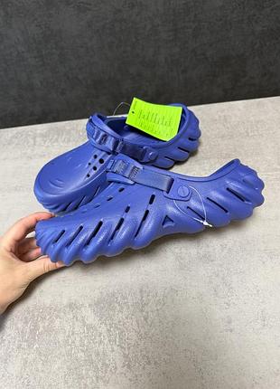 Сині чоловічі crocs echo clog