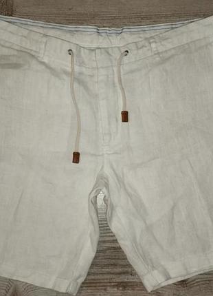 Шорты мужские классические льняные zara mens linne