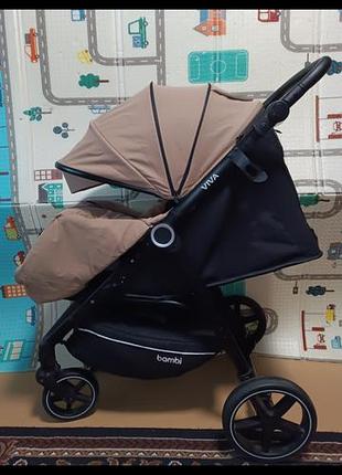 Прогулянкова всесезонна коляска bambi m 5723 viva&nbsp;, в очень хорошем состоянии.