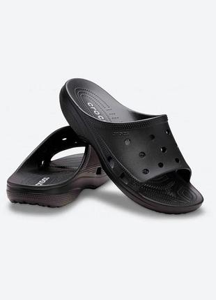 Мужские шлепанцы классик оливковые crocs saturday slide black