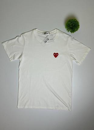 Футболка comme des garcons біла s-m-l