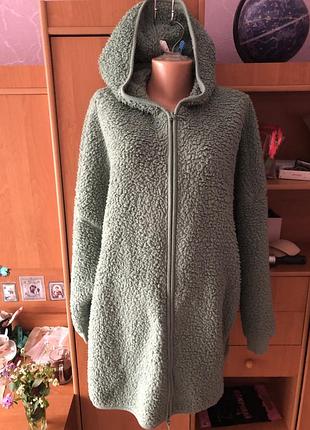 Меховушка, плюшева туника, кофта, худи, xl. тедди, m&s