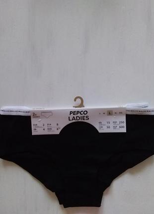 Жіночі бавовняні чорні шорти- трусики pepco ladies