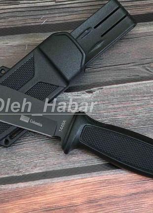 Ніж туристичний columbia 1448a з пластиковими ножнами (1372)