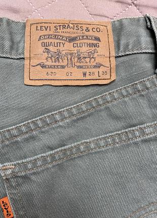 Вінтажні джинсові шорти бермуди levi's 630 orange tab (оригінал, 1995 рік)