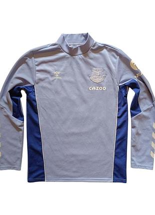 Футболка лонгслив hummel everton 2022-23 training crew sweat purple (l)