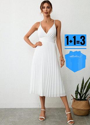 🥰 міді сукня плісе shein l