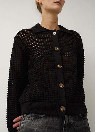 Кардиган поло, кофта кроше h&amp;m