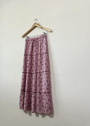 Міді юбка з натуральної тканини marks&spencer🌿