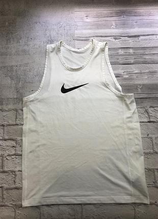Майка мужская белая nike , размер l