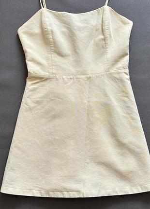 Літній сарафан zara в трендовому відтінку butter yellow