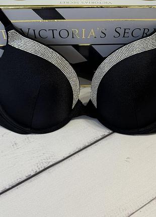 Бюстгальтер з пушапом топ верхня частина купальника victorias secret оригінал прикрашений камінням swarovski 32а 70а 34b 75б 36в 80б