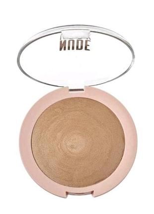 Компактная пудра для лица golden rose nude look sheer baked powder, nude glow, 9 г