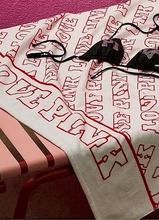 Рушник для пляжу love pink terry towel
