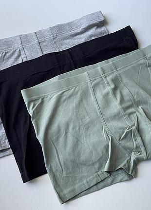3 шт набір чоловічих боксерів труси h&m