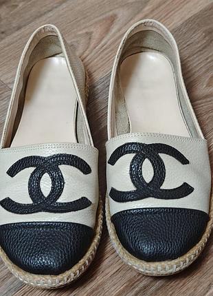 Еспадрильї лофери балетки жіночі chanel 37- 38 розмір