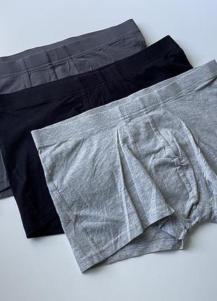 3 шт набір боксерів труси чоловічі h&m