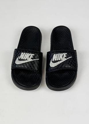 Шльопанці nike wmns benassi jdi 343881-011] оригінал чорні жіночі розмір 39 / 25 см