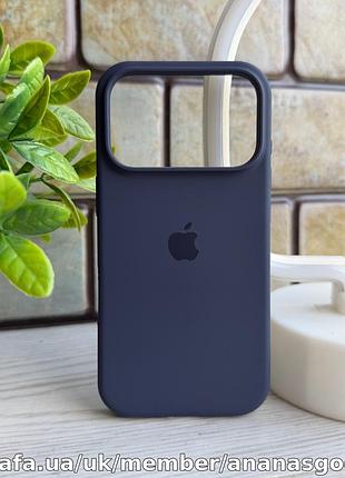 Чехол silicone case iphone 17 pro синий силиконовый чехол iphone 17 о микрофибре закрытый низ