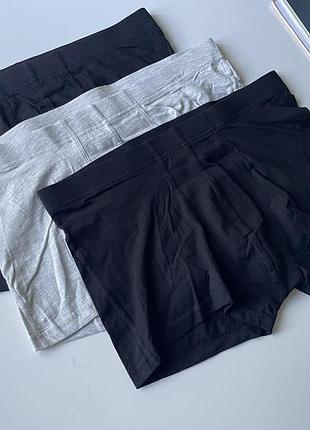 3 шт набір боксерів труси чоловічі h&m