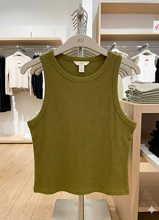 Майка в рубчик h&amp;m