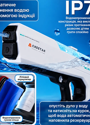Электрический водяной бластер для детей и взрослых с аккумулятором