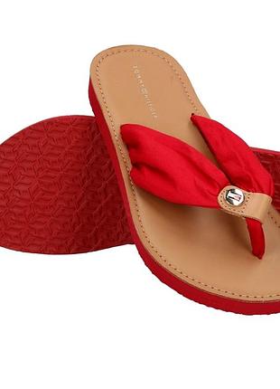 Tommy hilfiger шлепанцы, шлепки, сандалии, вьетнамки 37,5-38 размер. стелька 24-24,5см.