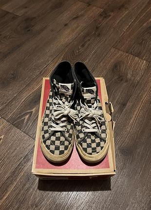Кеды vans sk8-hi checkerboard skate shoes vintage.
