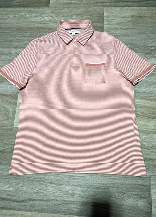 Чоловіча футболка поло m&amp;s, розмір l, 100% бавовна.