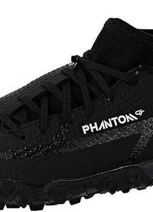 Футбольні сороконіжки nike phantom gt2 розмір 45 у відмінному стані, оригінал. чорного кольору, ідеальні для гри на полі.