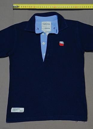 Плечи 31 см red is bad темно синее поло size 6 years 100% cotton 
пуговицы брендированные