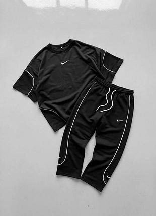 Костюм спортивный nike футболка + штаны⬛️
