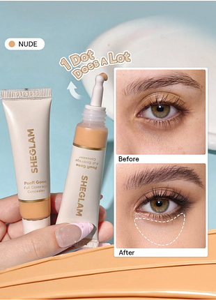 Консилер sheglam poof! gone full coverage - nude (6160)